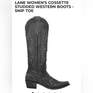 Lane black studded boots size 9.5